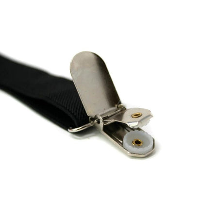 Bow Tie & Suspenders Set - Black