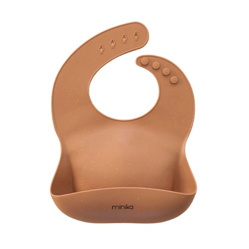 Silicone Bib - Almond