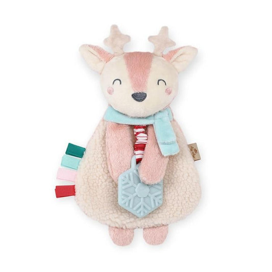 Itzy Lovey™ Pink Reindeer Plush + Teether Toy
