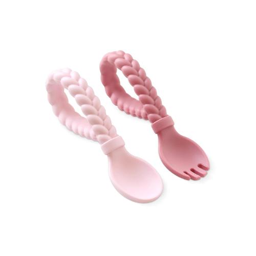Sweetie Spoons™ Spoon + Fork Set - Pink