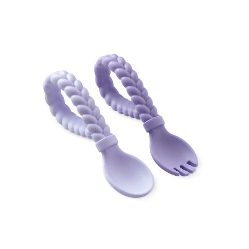 Sweetie Spoons™ Spoon + Fork Set - Amethyst + Purple Diamond