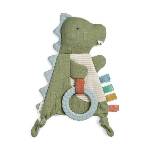 Bitzy Crinkle™ Dino Sensory Toy with Teether