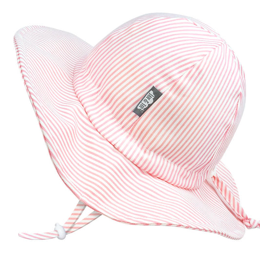 Cotton Floppy Hat - Pink Stripes
