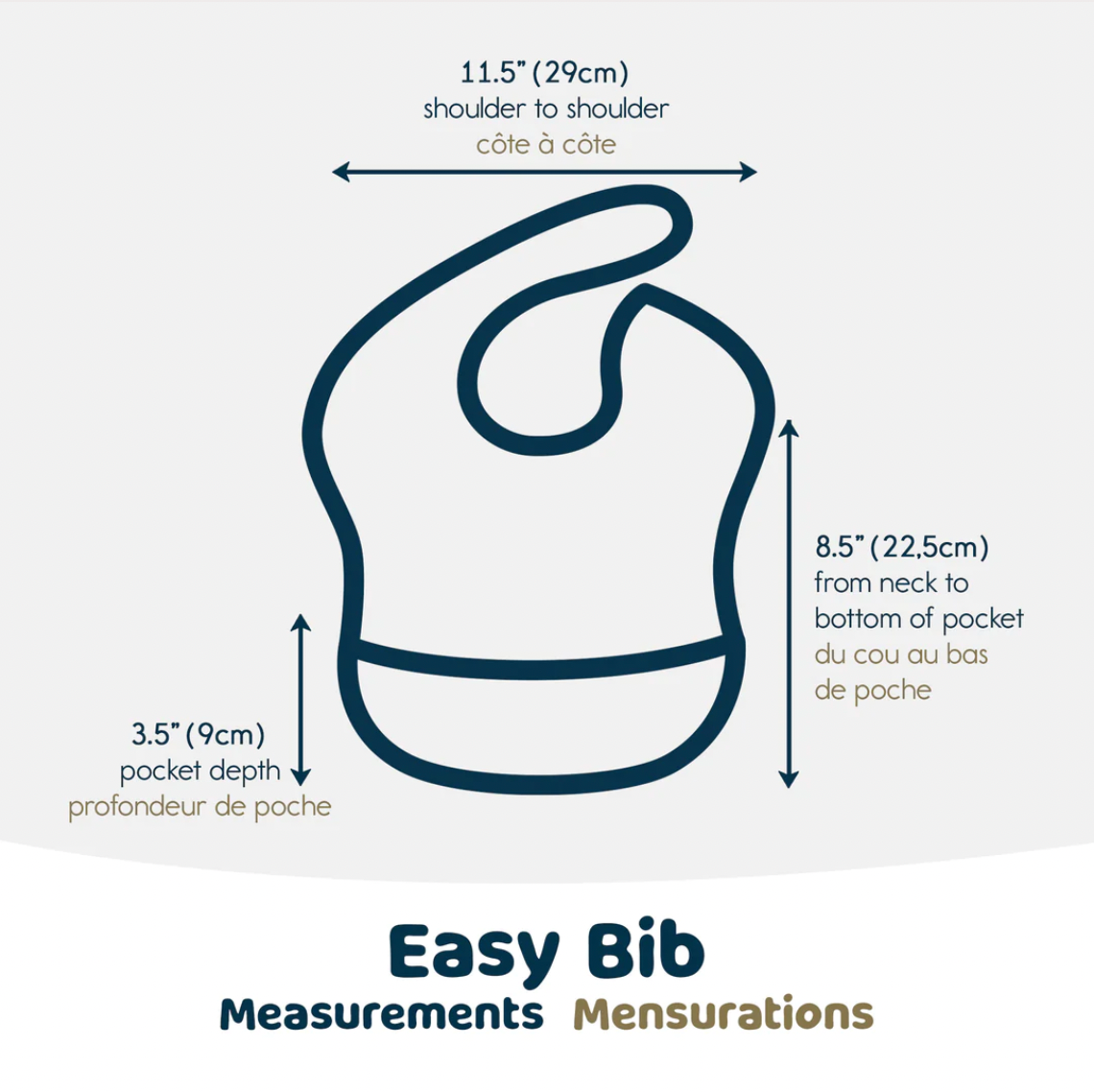 Mess Proof Easy Bib - Sage Check