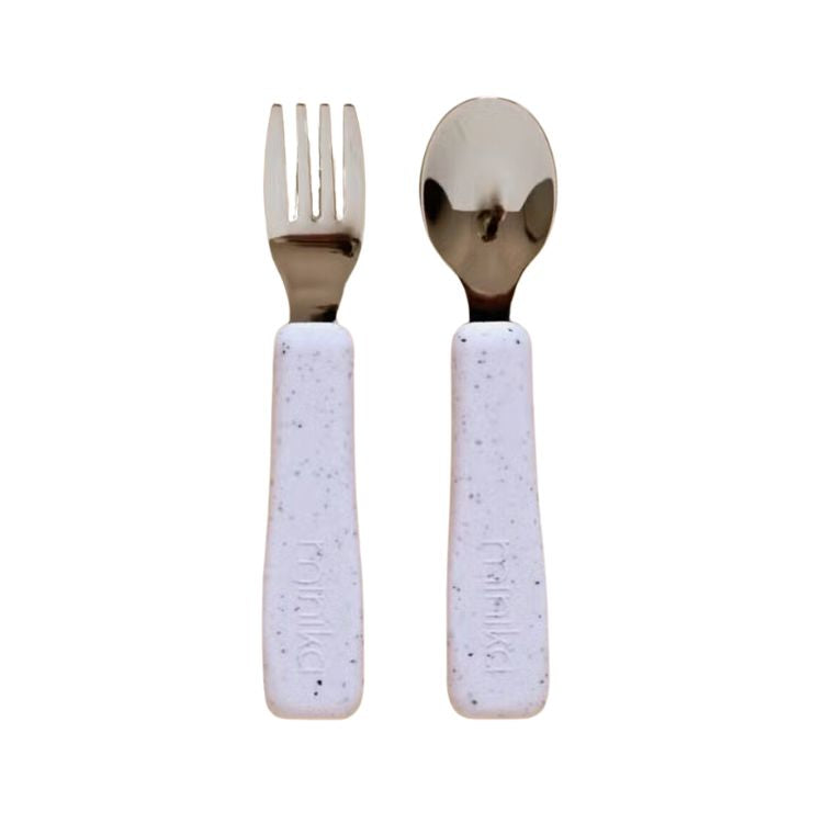 Silicone Fork and Spoon Set - Lavender